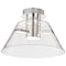 Nuvo Edmond, 14 Inch LED Semi Flush, Polished Nickel with Clear Glass 62/2053 - alternate 3